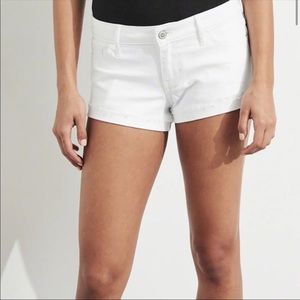 White Hollister Jean Shorts Size 9
